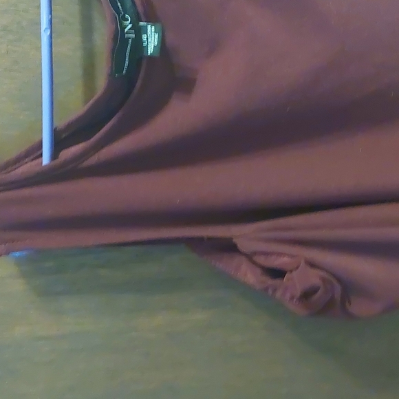 Burgundy Cold Shoulder Dress - Picture 3 of 5